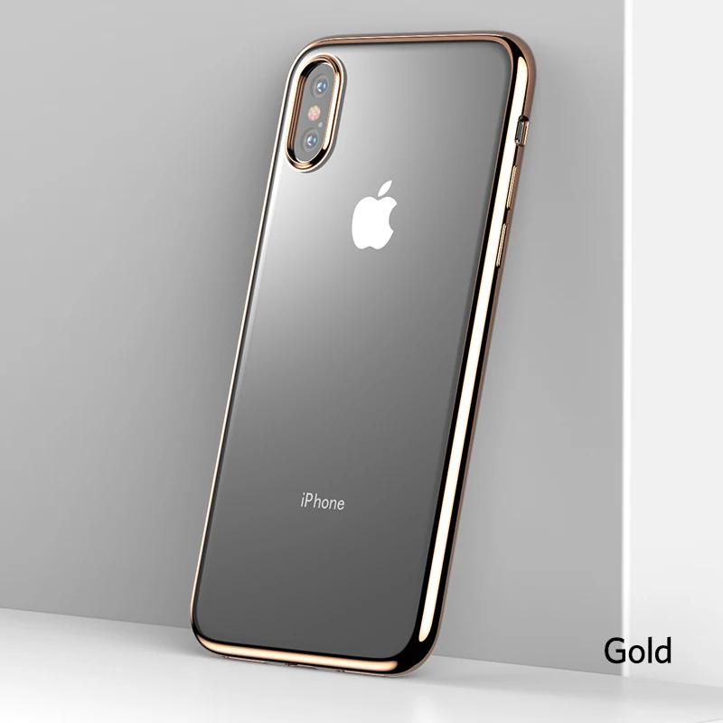 Benks Anti-knock caso para iPhone X XS X XR Xs Max caso Chapado en cubierta protectora para iPhone X XS Max Shell Fundas casos