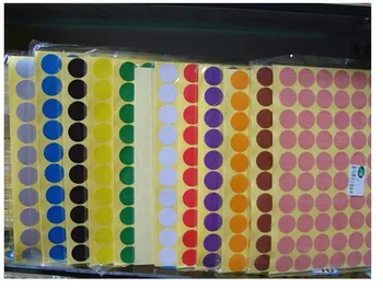 

Diameter 19mm DIY Stickers, Colorful round sticker labels, dot blank self-adhesive circle paper tag
