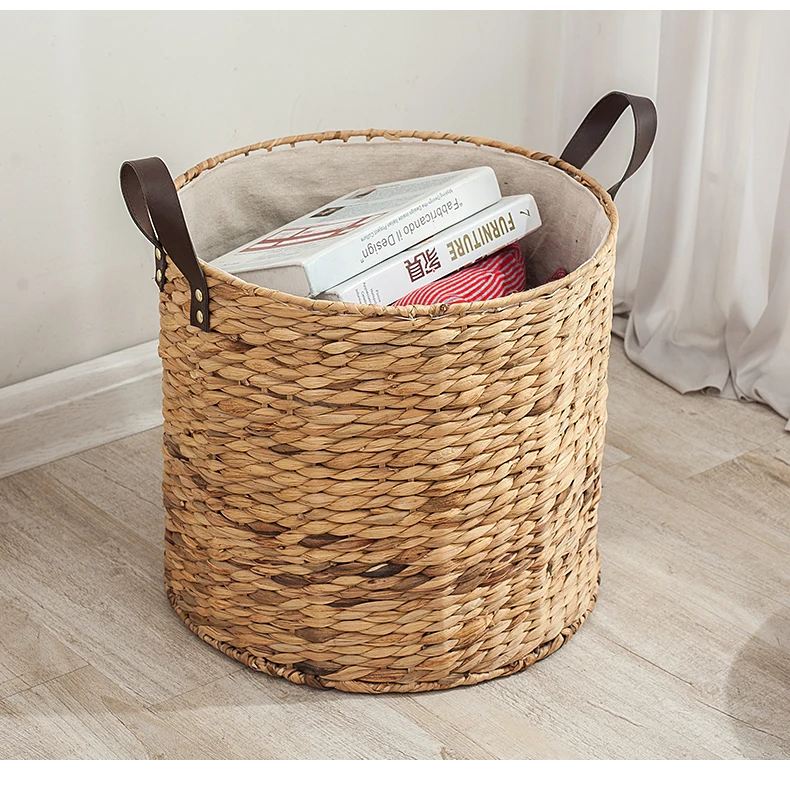 Clothes Basket with Handles Home Storage Basket Laundry Storage Woven Laundry Basket Basket for Living Room Laundry Basket Clothes Storage Environmental Protection Material