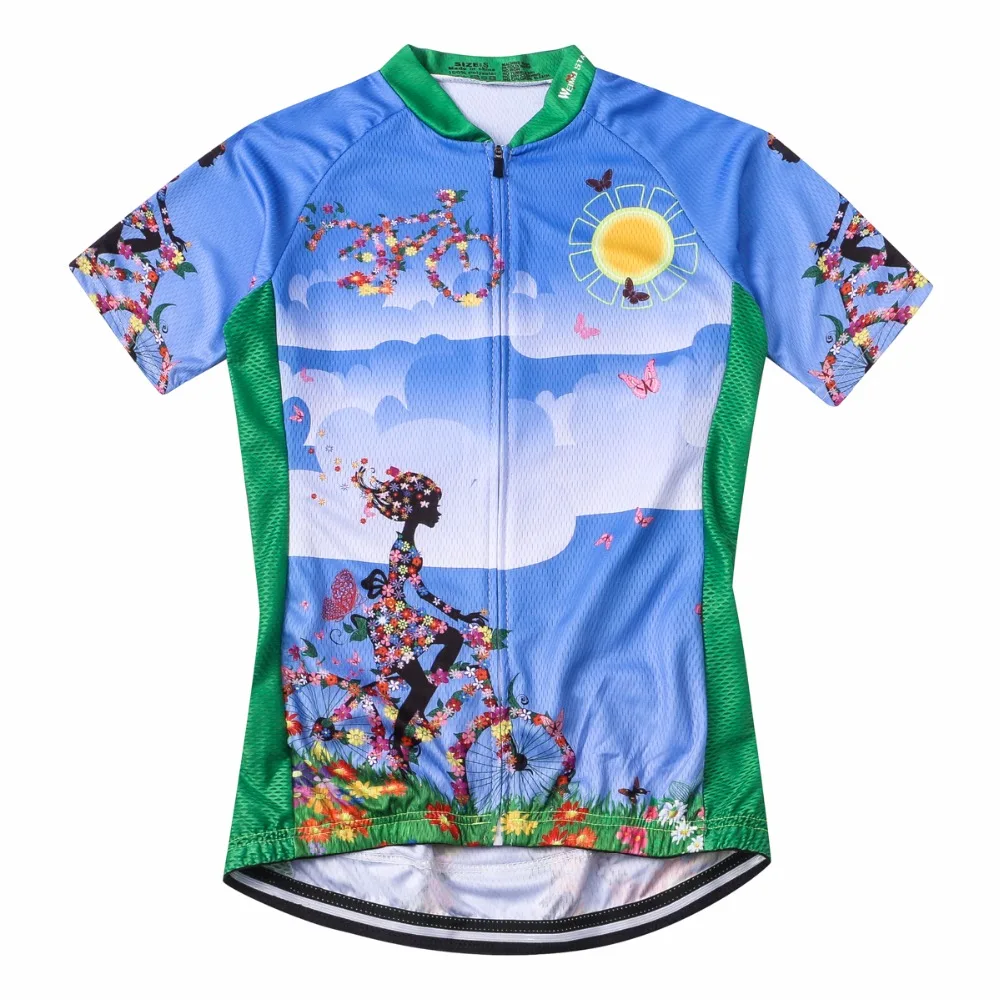 Bicycle Clothes Lady Cycling Jersey Women Ropa Maillot Ciclismo Racing Bike Top Shirt Summer Short Sleeve MTB Youth Clothing