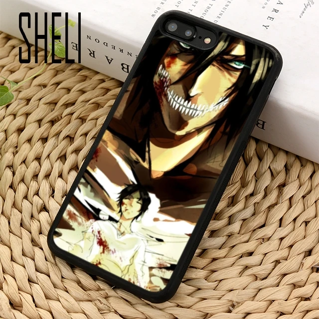 Чехол SHELI Shingeki No Kyojin Attack On Titan Eren для iPhone 5 6s 7 8 plus 11 pro X XR XS max GalaxyS7 edge S9 10 |
