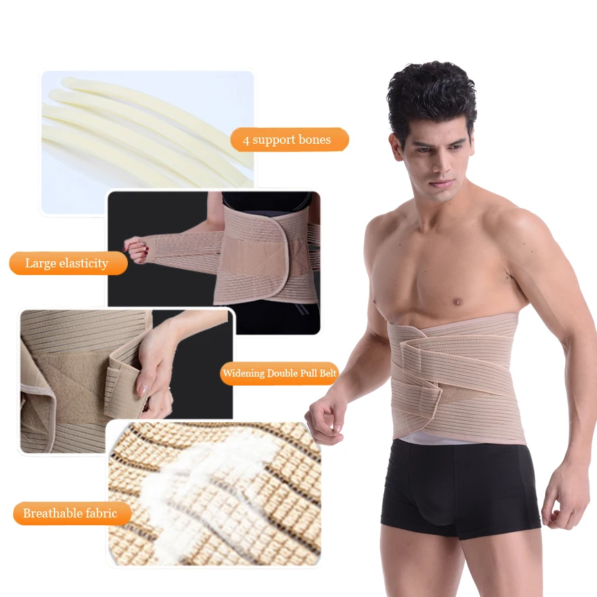 

Posture Corrector Widened Back Belt With 4 PCS Medical Cartilage Sweat Gym belt Sport Accessories Unisex Slimming Modeling Strap