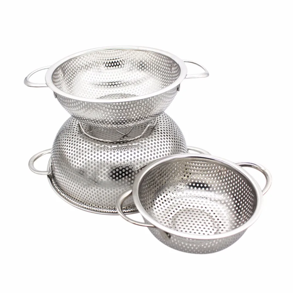 Buy Goldbaking Stainless Steel Vegetable Basin Fruit Wash Baskets Wash Colander