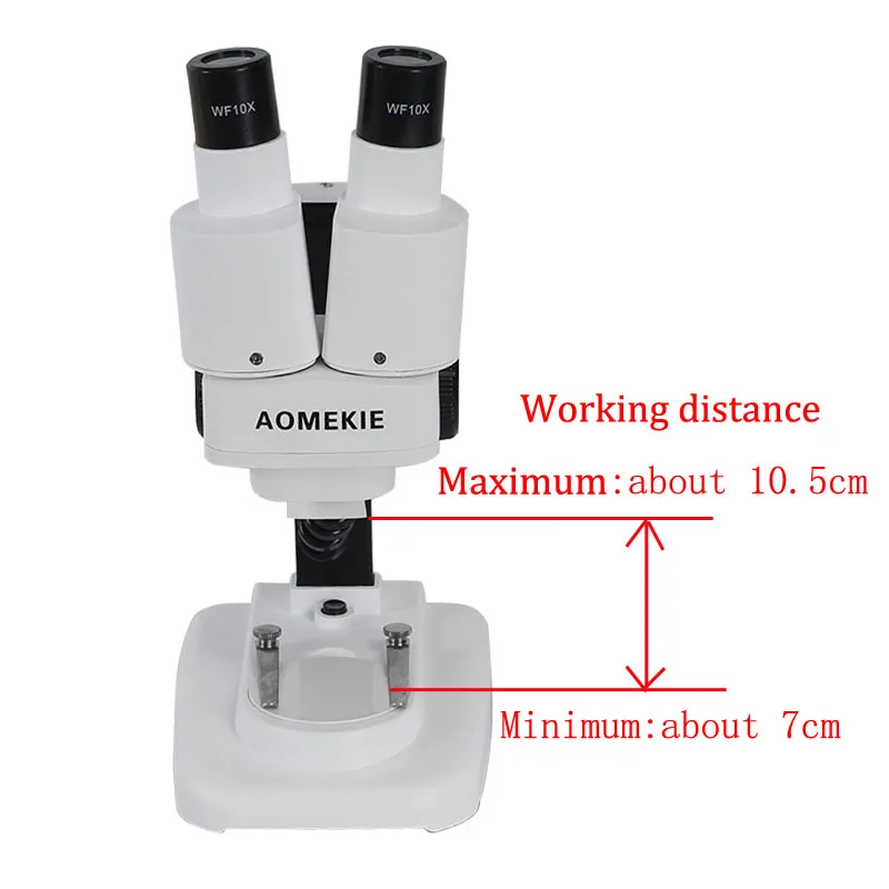 AOMEKIE binokulární stereo drobnohled 20X/40X nahoře LED světel PCB pájecí nářadí mobilní telefon zcelit minerální sledování microscopio