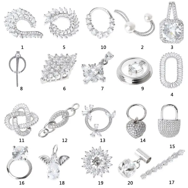 

1Pc Wedding Bridal Rhinestone Flower Shoe Clips Removable Sandals Decoration New