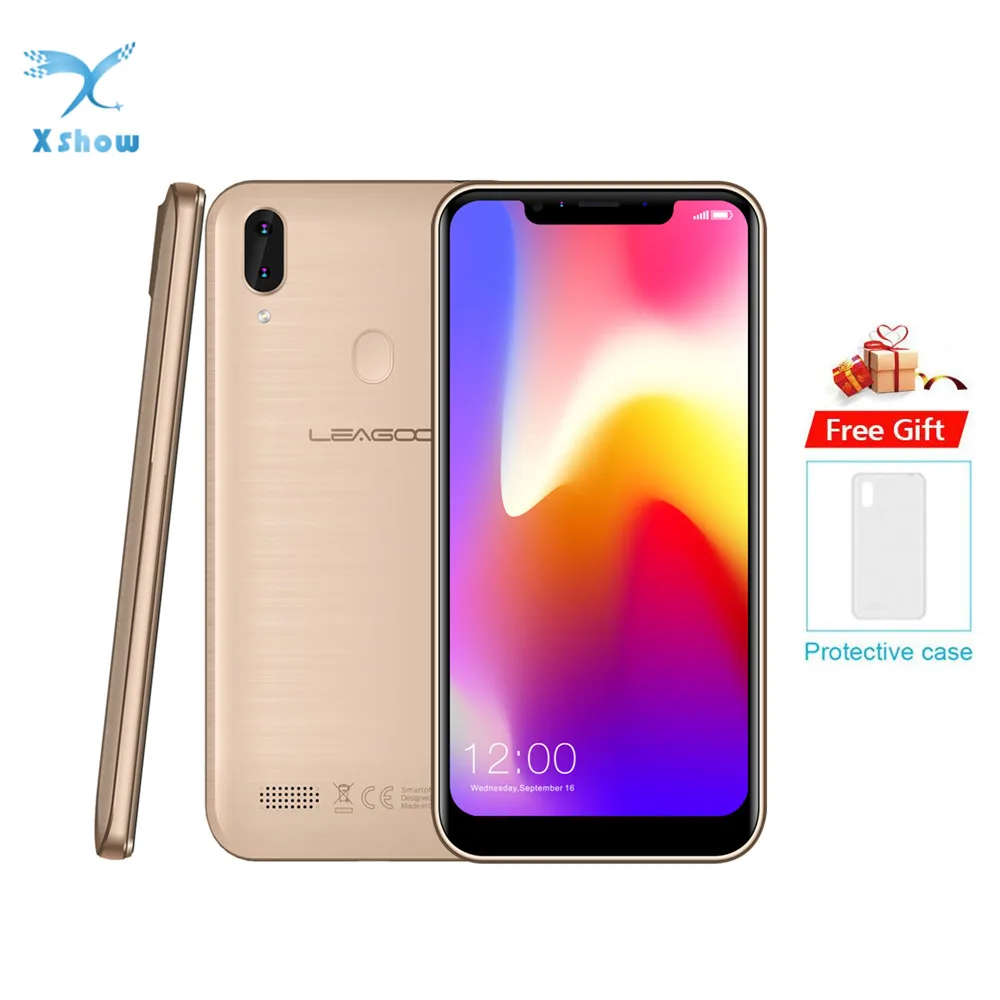 

LEAGOO M11 Cell phone Android 8.1 6.18" 2GB RAM 16GB ROM MT6739 Quad Core 4000mAh GPS Rear Fingerprint Charge 4G Smartphone