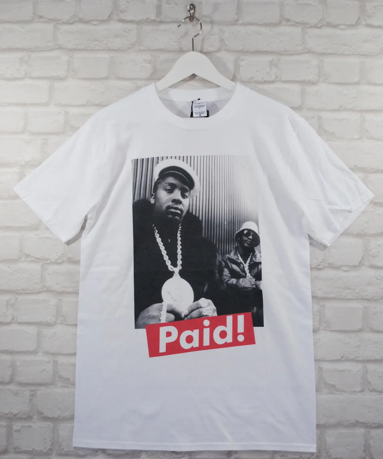 

Actual Fact Eric B & Rakim Paid White Rap Hip Hop Crew Neck Tee T-shirt 100% Cotton Short Sleeve O-Neck Tops Tee Shirts 2018