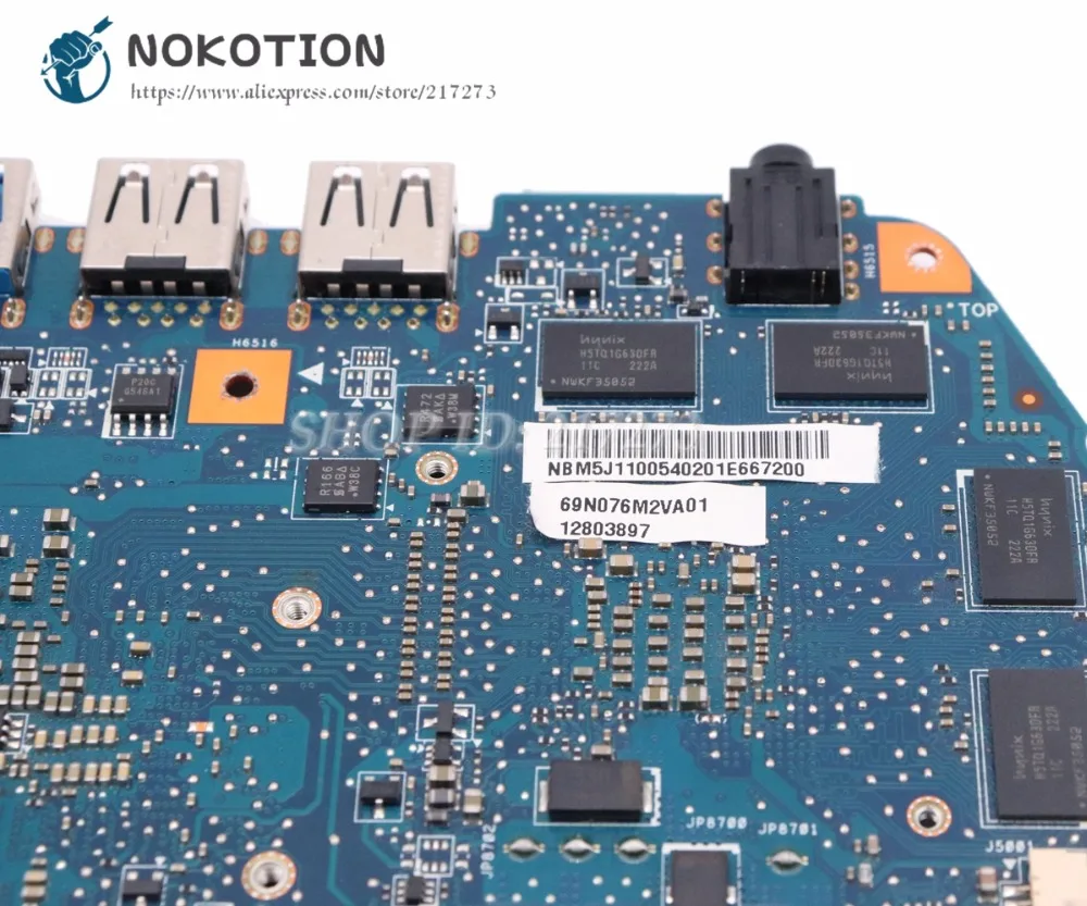  NOKOTION For Acer aspire M3-580G Laptop Motherboard GT730M JM50 NBM5J11005 MAIN BOARD SR0XL I5-3337