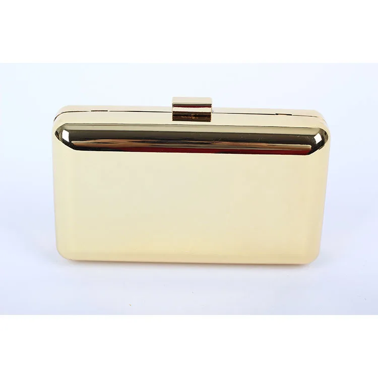 Simple Designer Metallic Clutch Bag As Brand Plain Gold And Clutch Bag As Brand Plain Gold