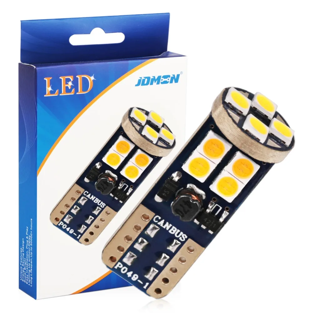 W5W T10 12 SMD 3030 супер яркие Автомобильные светодиодные лампы сигнальные номерные
