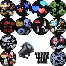 Открытый сад лазерный проектор лампы с 12 шт. Рождественские узоры Водонепроницаемый Хэллоуин проектор для рождества пейзаж Декор Светильник