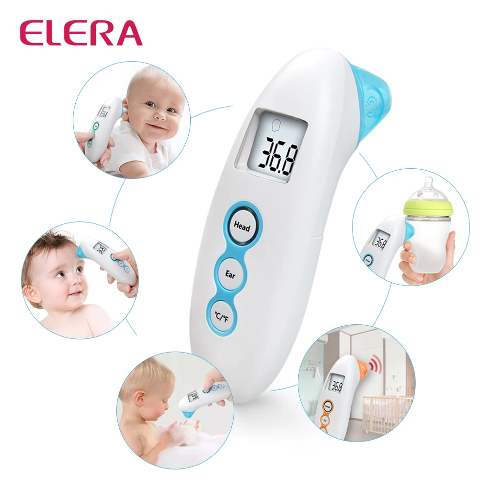 ELERA TH560 Baby Thermometer Forehead Ear Baby Adults Fever Alarm