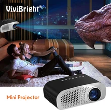 ViviBright мини светодиодный проектор Full HD 1080P видео проектор портативный 480*320 домашний кинотеатр ЖК-телевизор умный 3D кинопроектор