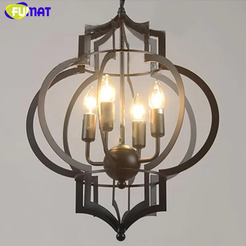 FUMAT Linterna Colgante De Luz Retro Industrial Negro Lámparas