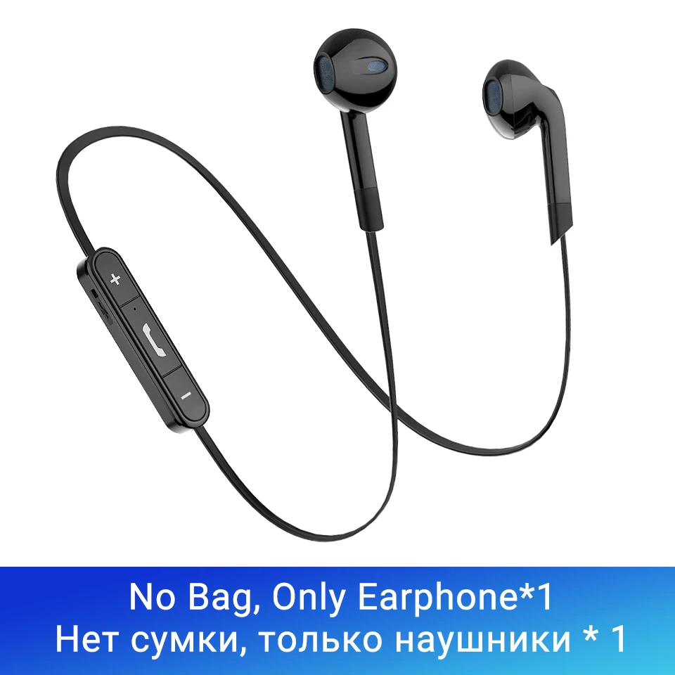 Langsdom наушники BL6 беспроводные наушники Bluetooth наушники спортивные auriculares гарнитура для телефона Половина в уши Bluetooth наушник - Цвет: Black Earphone