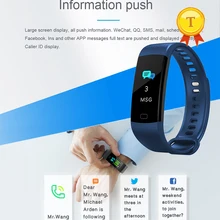 Лучшие продажи smart браслет движение трекер Smart Band сердечного ритма сна Мониторы WhatsApp информация толчок спортивный режим браслет