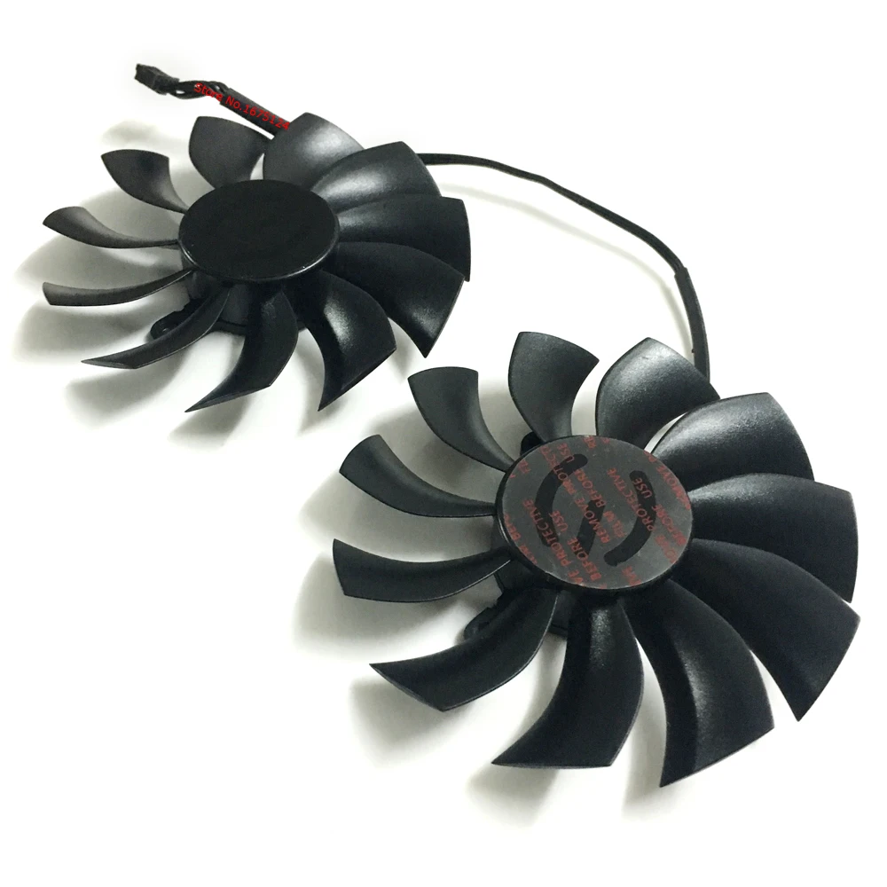 Бесплатная доставка 2 шт./лот 4Pin 85 мм VGA Вентилятор Cooler Видеокарта вентиляторы для