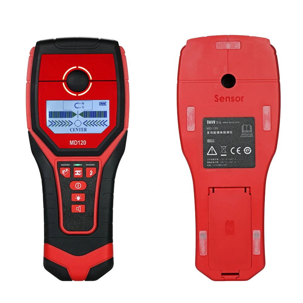 

Multi-functional LCD Digital Wall Detector Handheld Metal Wood Studs Finder AC Cable Live Wire Scanner Metal Detector