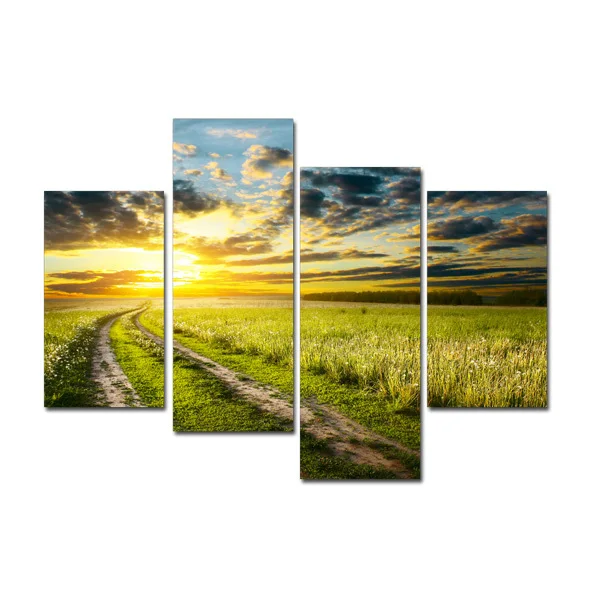 FREE SHIPPING The Long Wilderness with the Hope Scenery Canvas Painting Canvas Art(Unframed)-in 