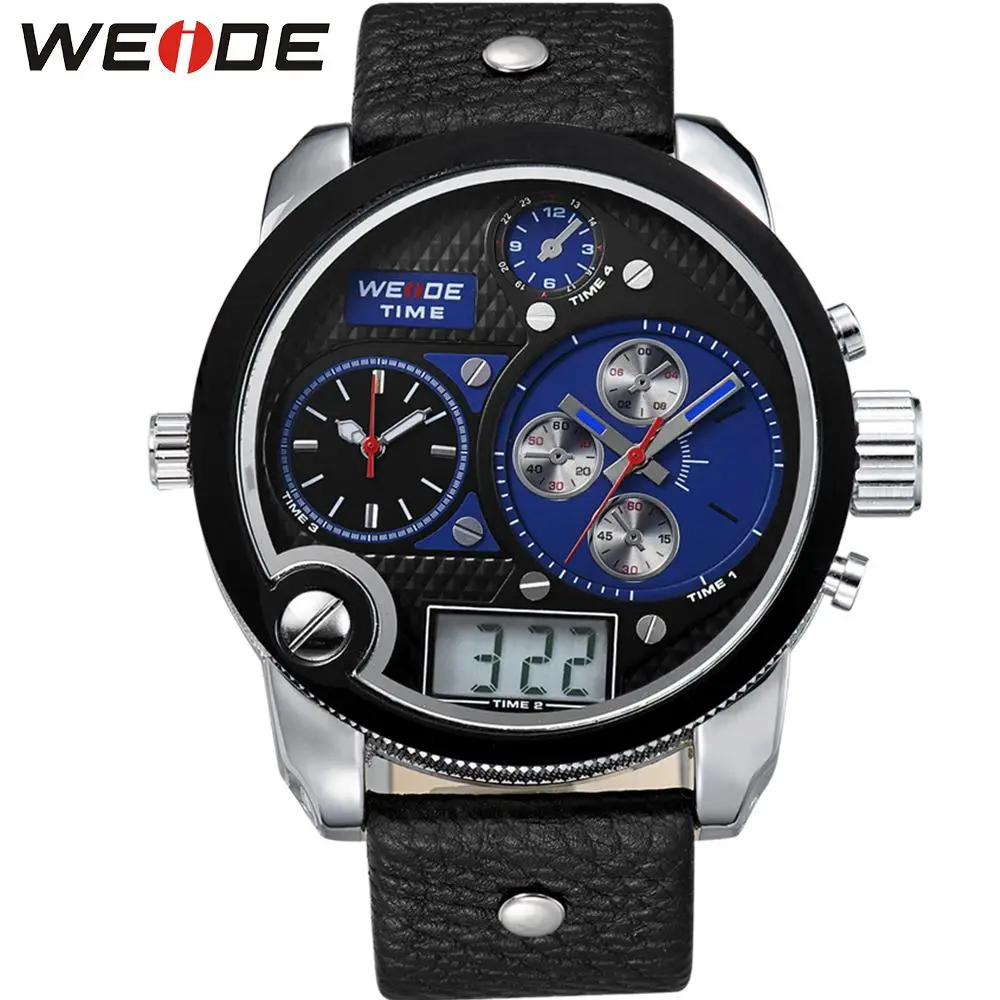 

WEIDE Popular Brand Watches relogio automatico masculino Clock With Big Dial 3ATM Water Resistant Stainless Steel Back watch