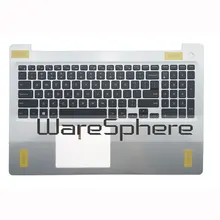 Чехол с подсветкой клавиатуры для Dell Inspiron 15 5570 5575 верхняя крышка корпус MR2KH 0MR2KH серебристый