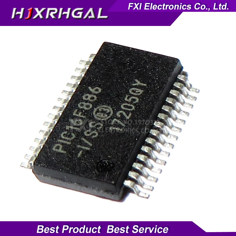2 шт PIC16F886 I/SS SSOP28 SSOP 16F886 SMD улучшенные микроконтроллеры для вспышки|microcontroller smd| |