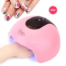 УФ лампа 24 Вт профессиональный маникюр искусство лампа лак для ногтей быстрое сушильное устройство ногти со светодиодной подсветкой Лампы B a