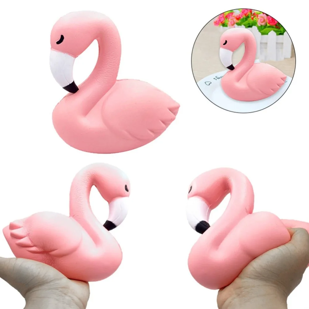 

16CM Cute Cartoon Flamingo Squishy Scented Cream Antistress Squishi Kids Toys Slow Rising Relieves Stress Anxiety Office Gifts