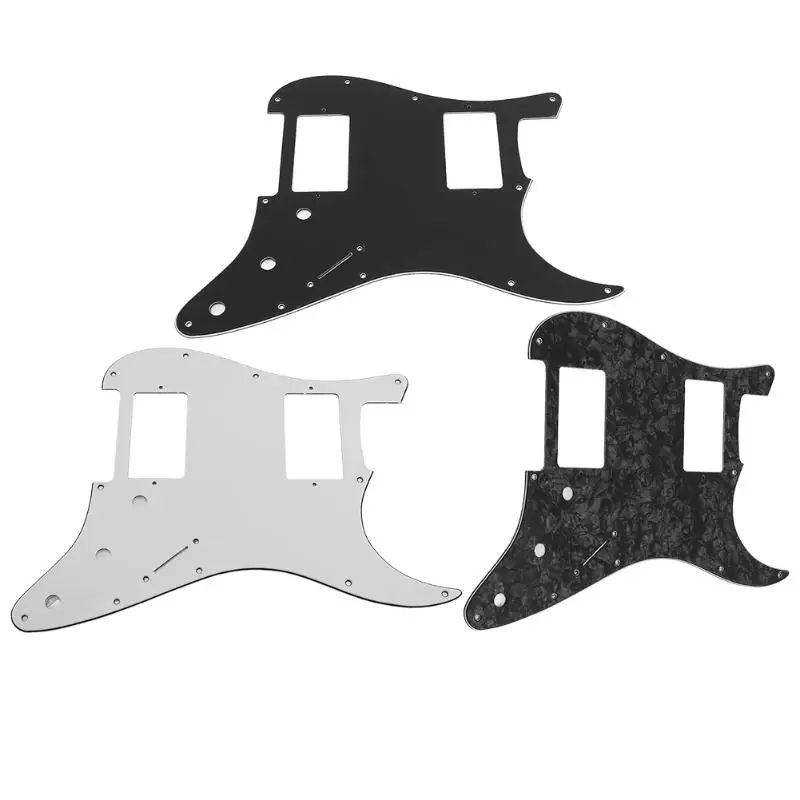 1 шт. 3ply Strat Pickguard с HH макетом электрогитары части панели музыкальный инструмент части Аксессуары для гитары