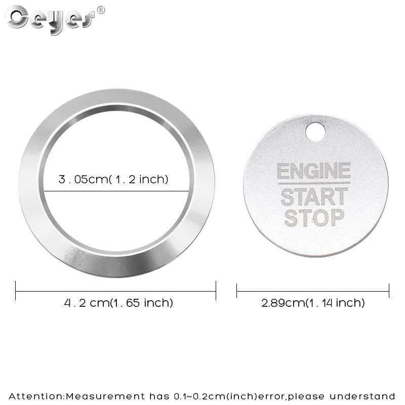 Car Start Engine Button Key Ring for FORD (15)