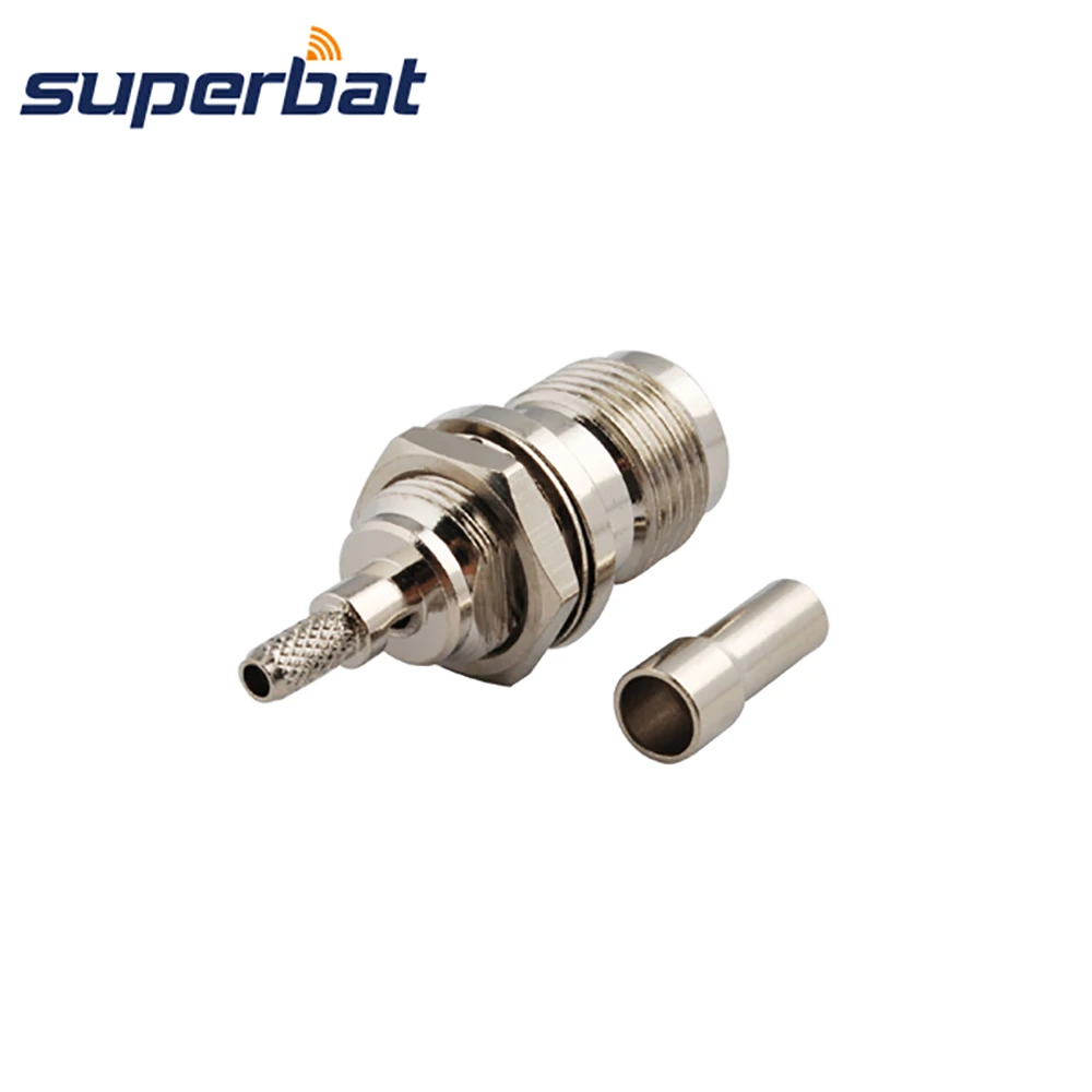Superbat ВЧ разъем TNC обжимной женщина Джек переборка для кабеля RG174 RG178 RG316 LMR100|connector