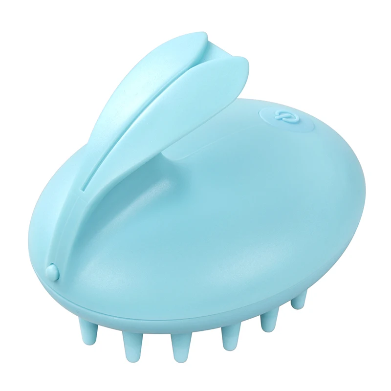 1pcs Electrical Head Massager Shampoo Massage Comb Bath Vibration Brush Scalp Relaxation Rabbit Appearance Health Care Tool