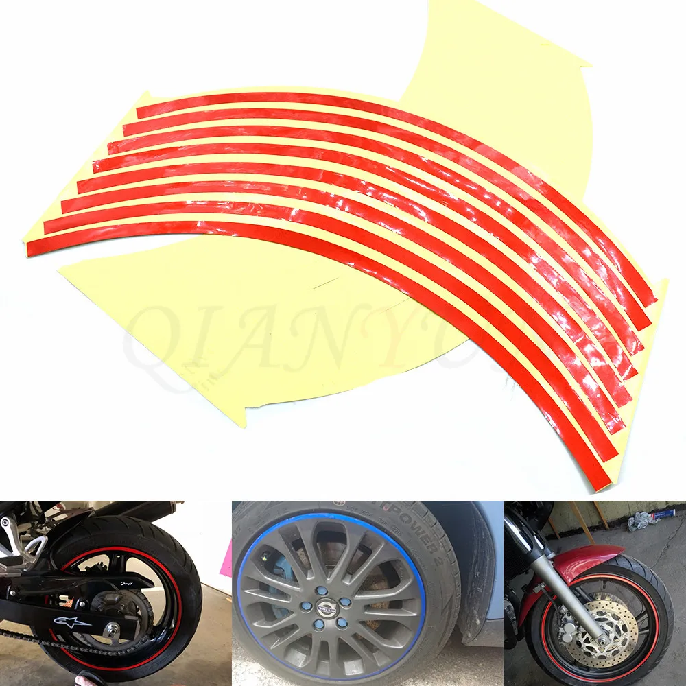 

Motorcycle Styling Wheel Hub Tire Reflective Sticker Car Decorative Stripe Decal For Suzuki SV650 SV650S 99-09 DL650 V-STROM 600