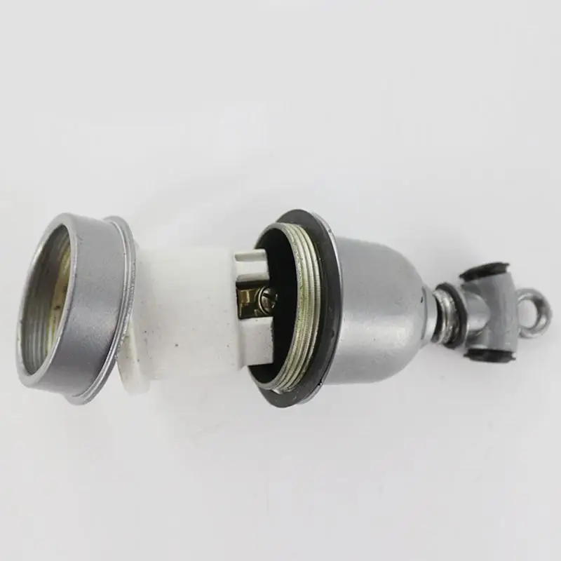 Винтажная E27 алюминиевая Ретро лампа база держатель винт керамическая термостойкая лампочка в форме раковины светильник винтовой разъем потолочный светильник адаптер