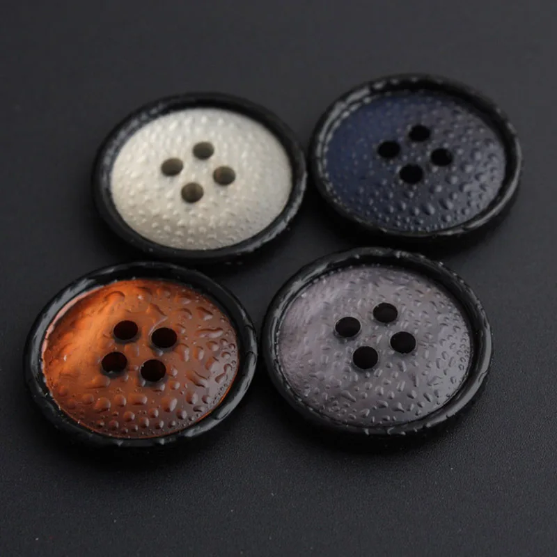 200pcs Round Decorative Resin Buttons Sewing Seam Scrapbooking