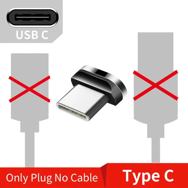 Rosinop 5A Super Charge Magnetic Cable For huawei p30 pro p20 USB Type C Cable For huawei mate 20 9 10 manyetik sarj kablosu - Цвет: Type-C Plug No cable