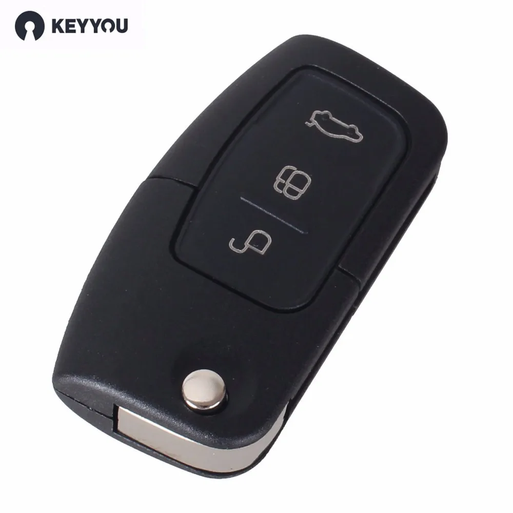 KEYYOU 3 Buttons 433/315 MHz Flip Folding Key Fob For Ford FOCUS MONDEO TRINSIT | Автомобили и мотоциклы