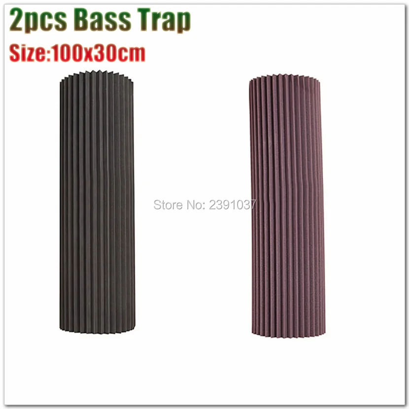 US $117.50 Cylinder Shape New 2 Packs Half Cylinder Acoustic Foam 100x30cm Studio Wavy Panels Bass Trap Acoustic Panel Fast EMS Shipping