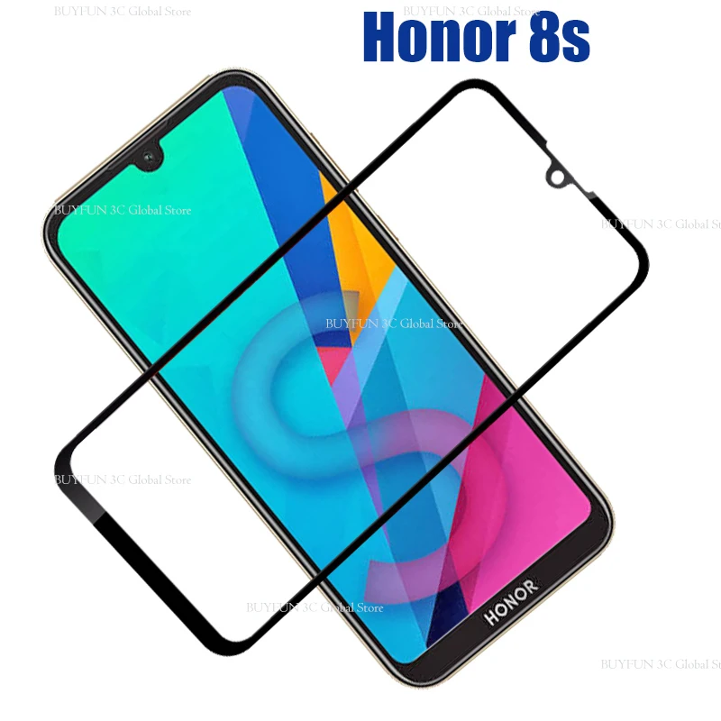 

Honor8S Tempered Glass For Huawei Honor 8S 8 S KSE-LX9 Screen Protector Honor 8S honer 8s protective Glas Full Cover Film 5.71