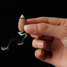 45 шт./лот обратного башня для благовоний конусов полые Буддизм сандалового дерева амбра цветочный Ладан ароматерапия аромат 4 типов