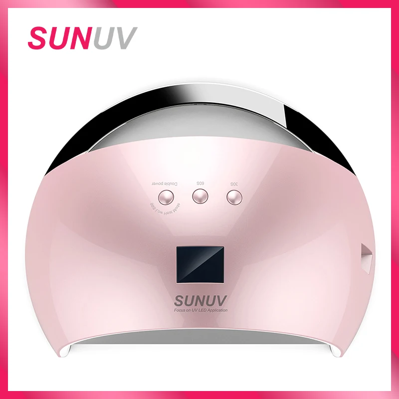 SUNUV SUN6 inteligente de la lámpara de uñas UV lámpara LED de Metal Fondo LCD temporizador multicolores para curar UV Gel esmalte de uñas herramientas de arte - 1