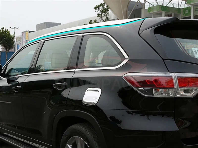 Верхняя крыша рейка бар подходит для Toyota Highlander Kluger 2014 2020 багаж