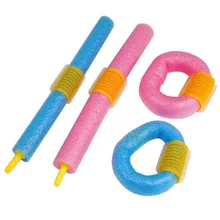 Новая Пена бигуди 12 шт./лот Популярные магические анионные бигуди для волос мягкая перламутровая Губка Уход за волосами Укладка рулон палочка локон#738