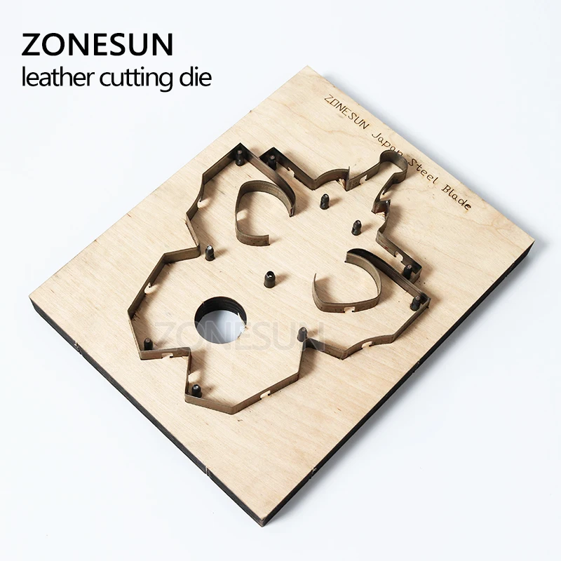  ZONESUN DIY Japan Steel Blade Rule Steel Die Cutting Mould Knife Tool Elephant Key Ring Leather Pun