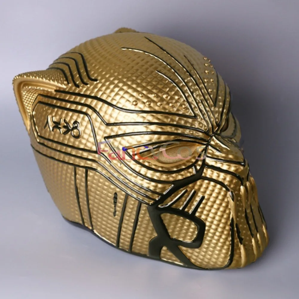 2018 Movie Black Panther Erik Killmonger Panthera pardus Mask Cosplay  Halloween  face mask Props Gifts Mask High Quality 5