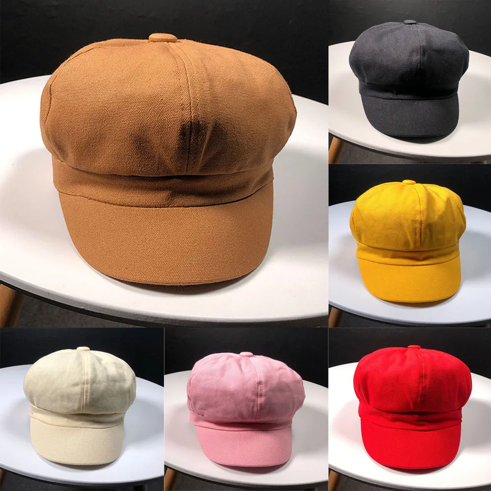 

Women Ladies Beret Golf Driving Cool Octagonal Beanie Cap Beach Outdoor Sun Hat beret women Hats Fashion 2019 boinas para mujer