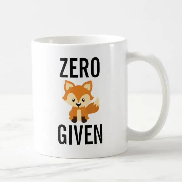 Cute Zero Fox Given Coffee Mug Creative Cartoon Fox Beer Tea Mugs Cups Funny Fox Ceramic Gifts