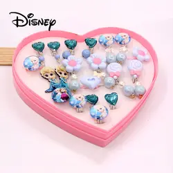 Disney 11 шт./компл. ролевые игры принцесса серьги кольцо игрушка Косметика подарочный набор уха клип кулон, чтобы дать обувь для девочек лучший