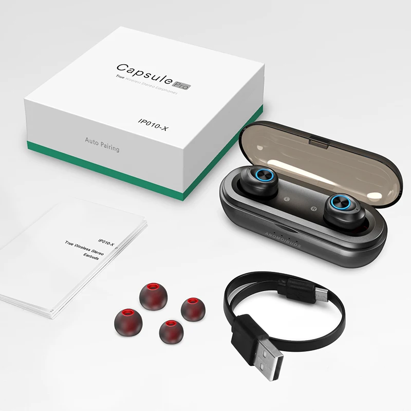 Lyenn капсульные TWS наушники Bluetooth V5.0 беспроводные с поддержкой AAC глубокие басы Hi Fi