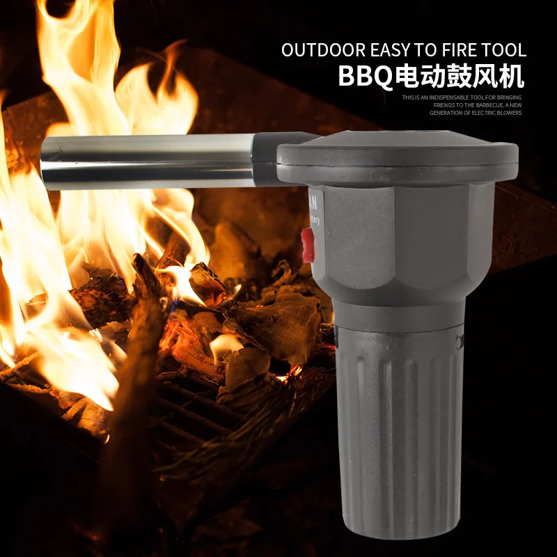 

outdoor electric blower BBQ ventilator air blower barbecue artifact Mini portable hair dryer BBQ set fire for campers 2019 hot